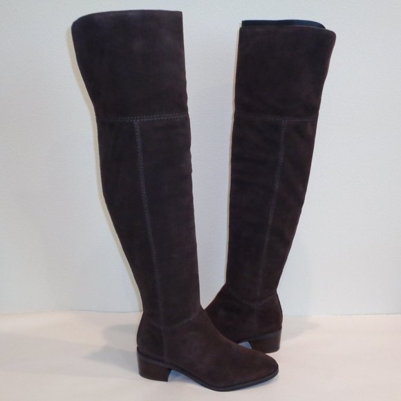 Coach LUCIA SPLIT SUEDE New Over the Knee Boots - Picture 2 of 8